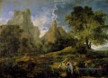 Nicolas Paysage avec Polyphemus classique peintre Nicolas Poussin